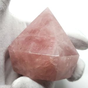 Crystal Gemstone Diamond Shaped Rose Quartz